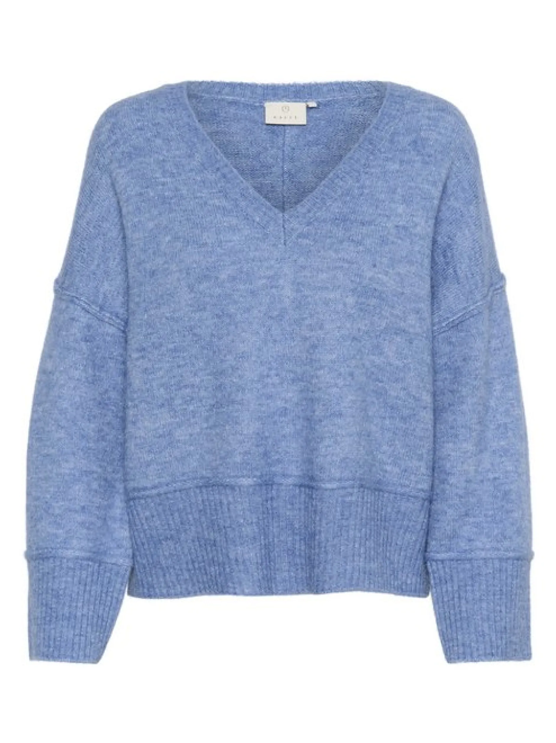 Kaffe Damen Strickpullover KAfridana in blau