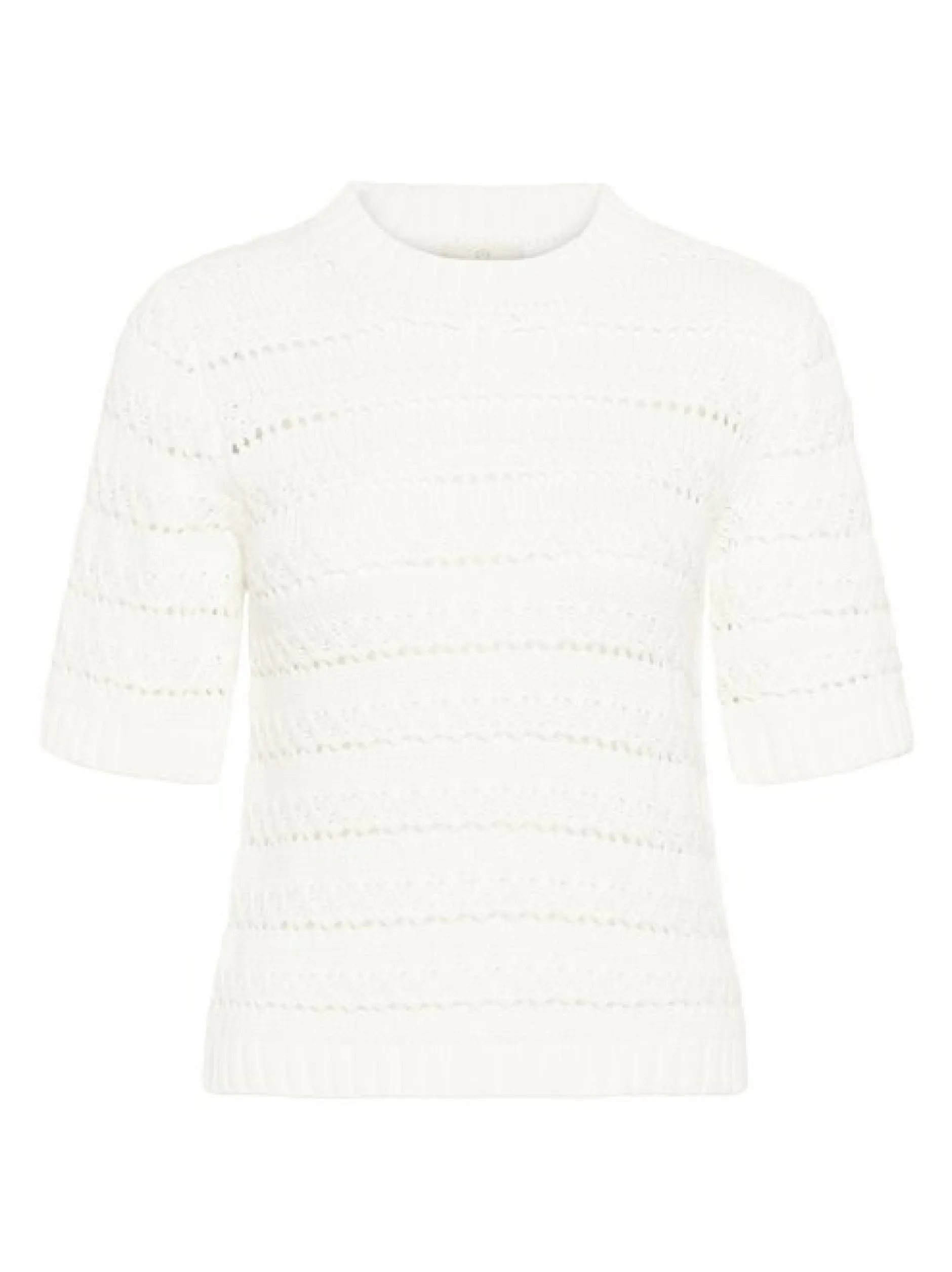 Kaffe Damen Strickpullover KAkaren in weiß