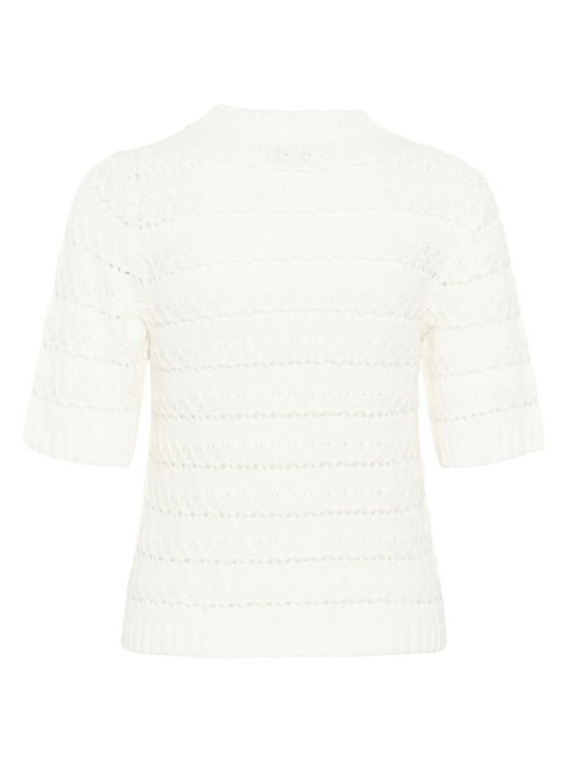 Kaffe Damen Strickpullover KAkaren in weiß