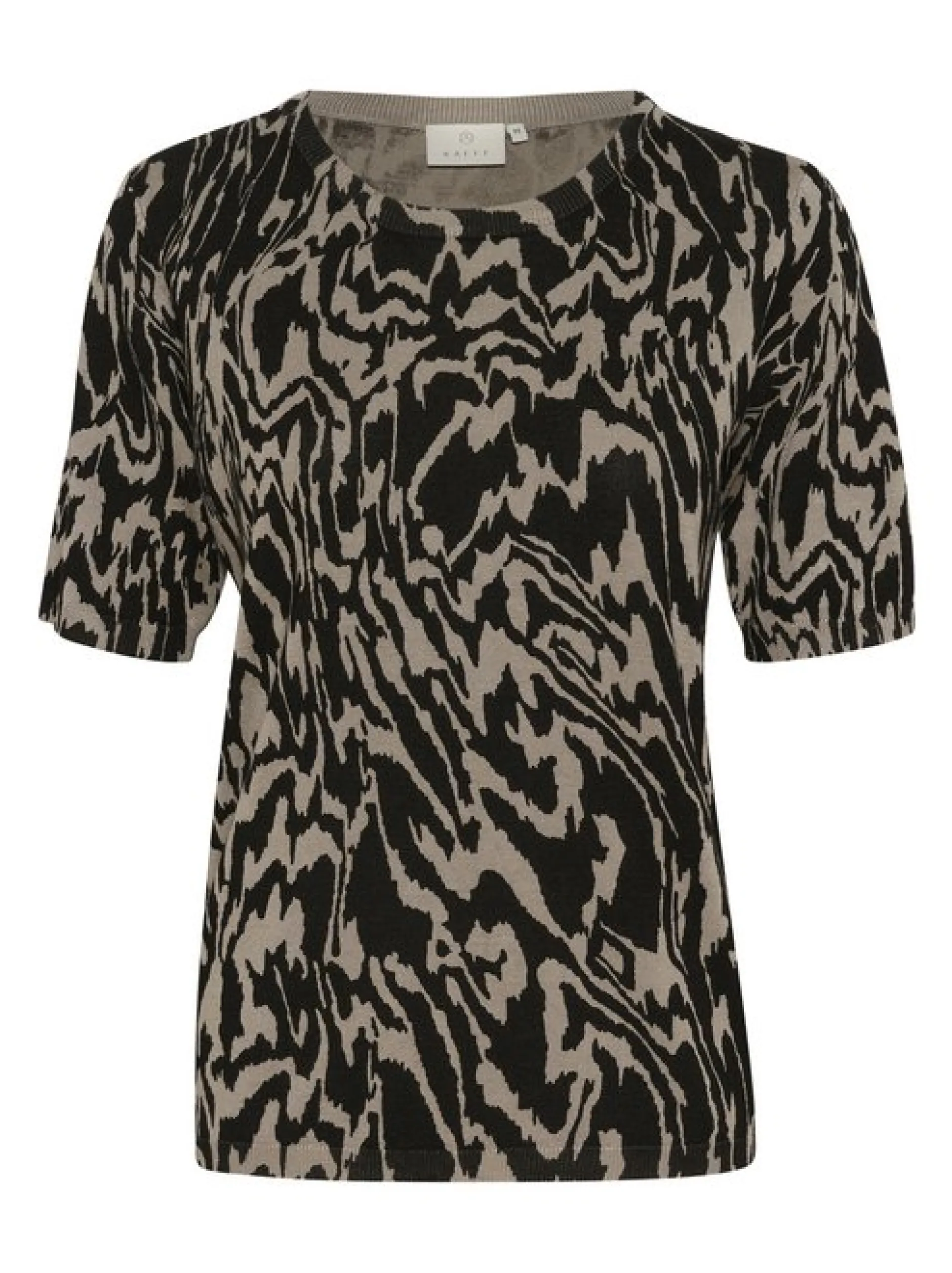 Kaffe Damen T-Shirt KAliz in schwarz taupe