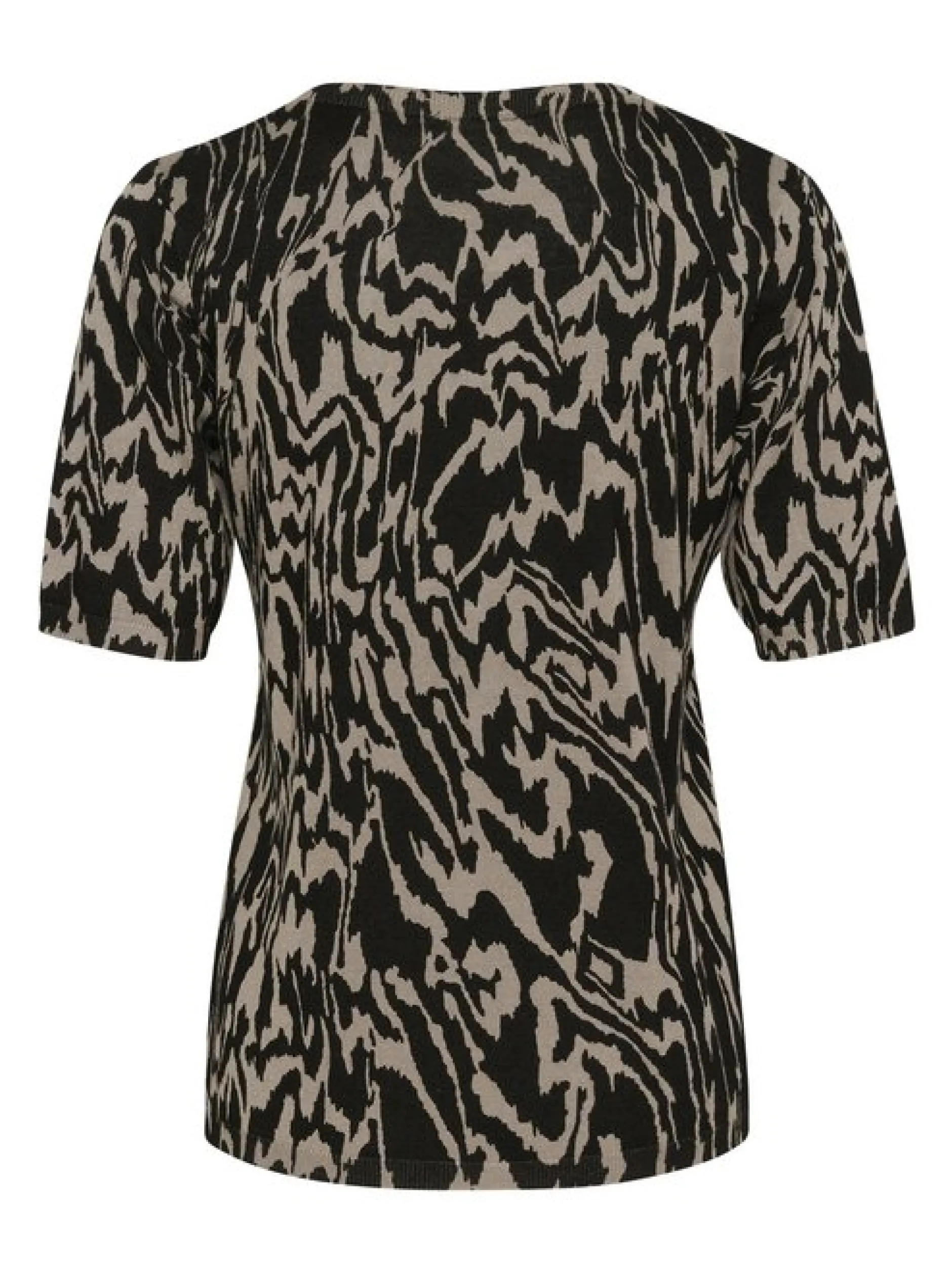 Kaffe Damen T-Shirt KAliz in schwarz taupe