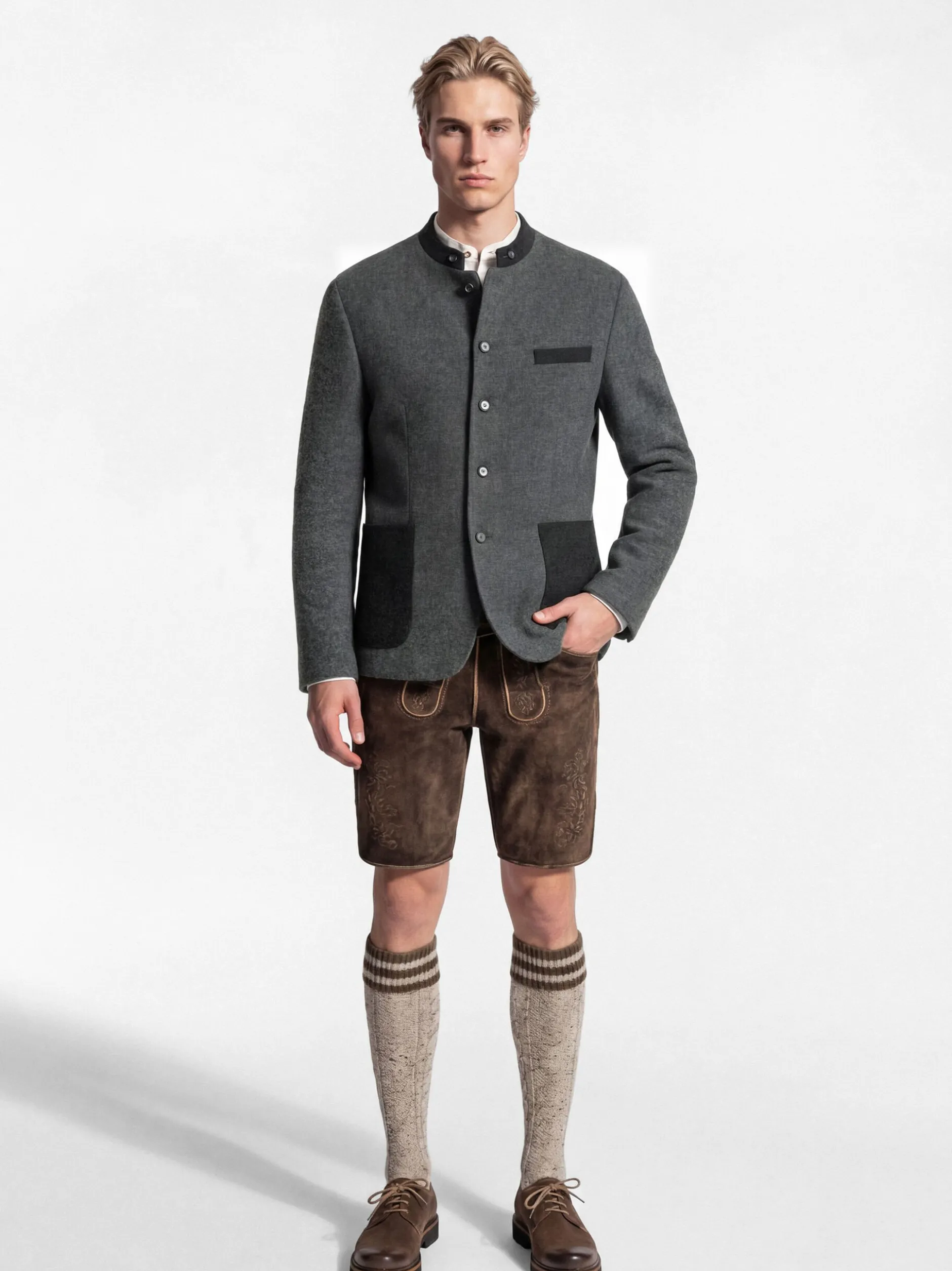 KaiserLich Herren Trachtenjacke - 5446 in grau