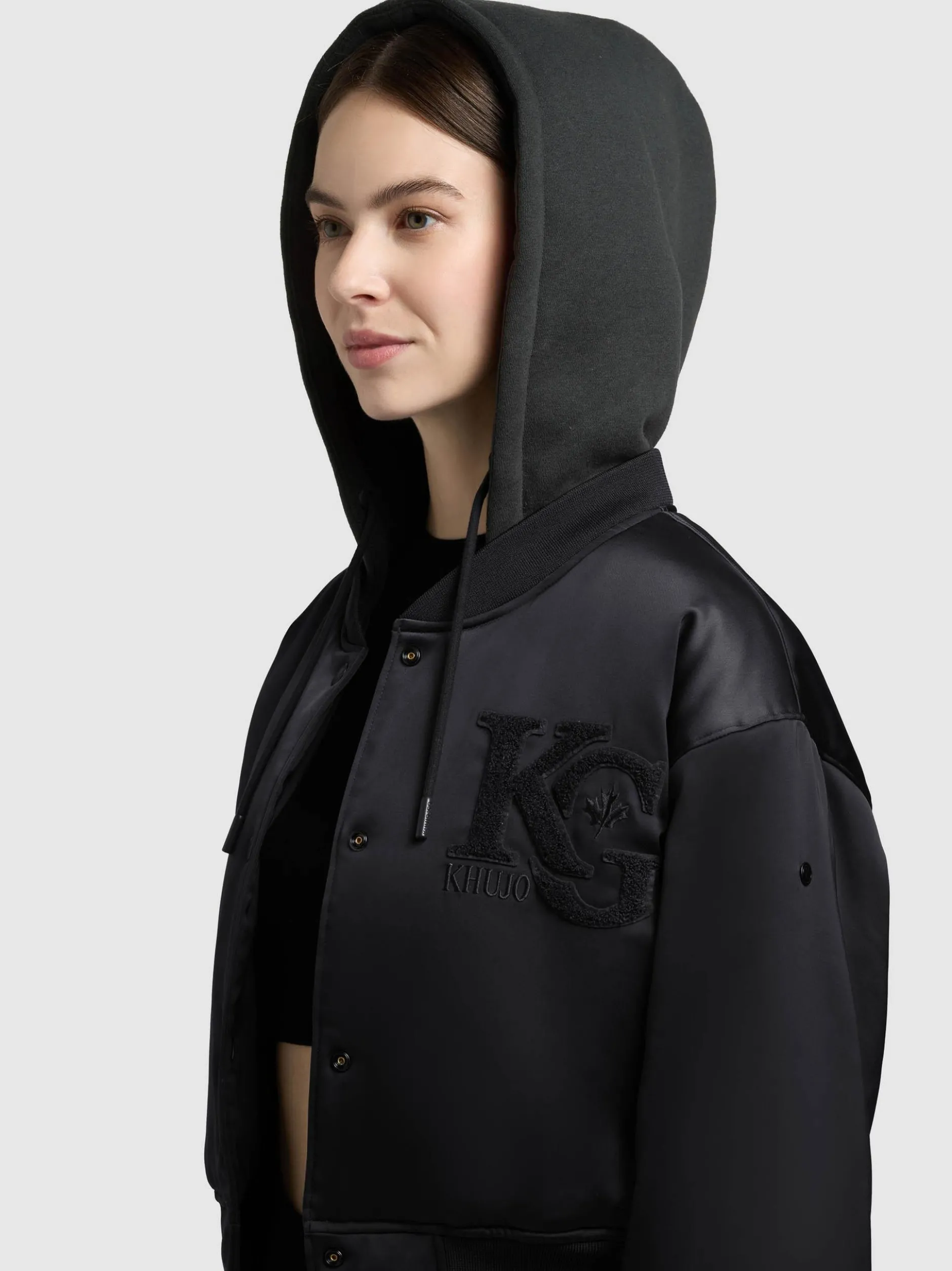 Khujo Damen Collegejacke - Chani in schwarz