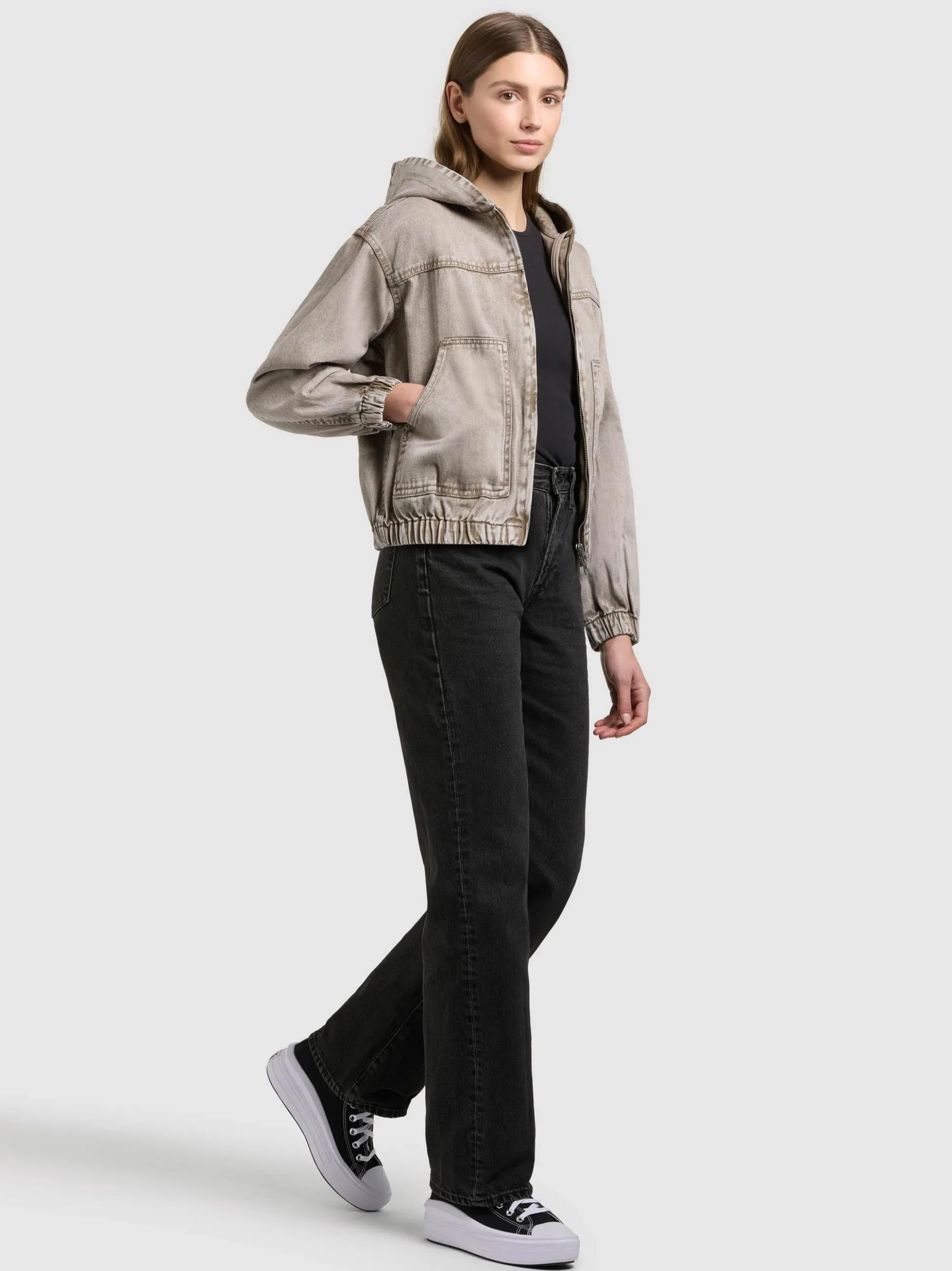 Khujo Damen Jeansjacke - Gretel in braun