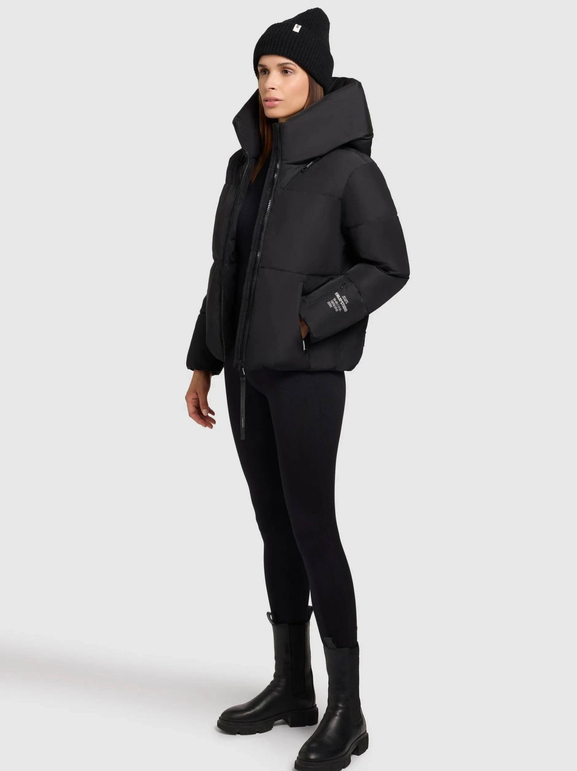 Khujo Damen Steppjacke - Audrey Matt in schwarz