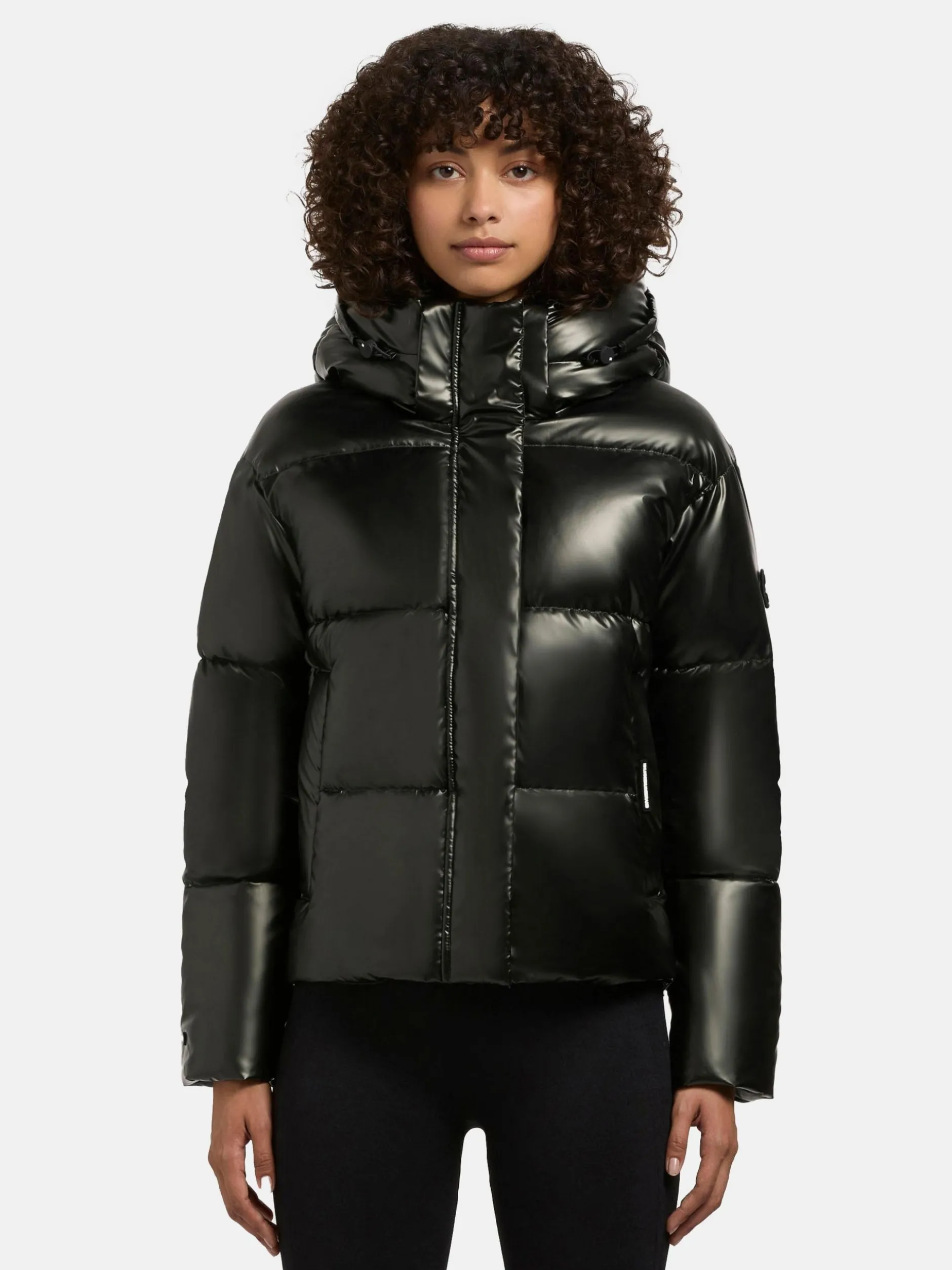Khujo Damen Steppjacke - Devina Shiny-YM in grün schwarz