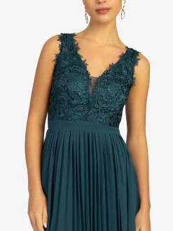 Kraimod Damen Abendkleid in petrol - Länge: lang