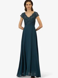 Kraimod Damen Abendkleid in petrol - Länge: lang