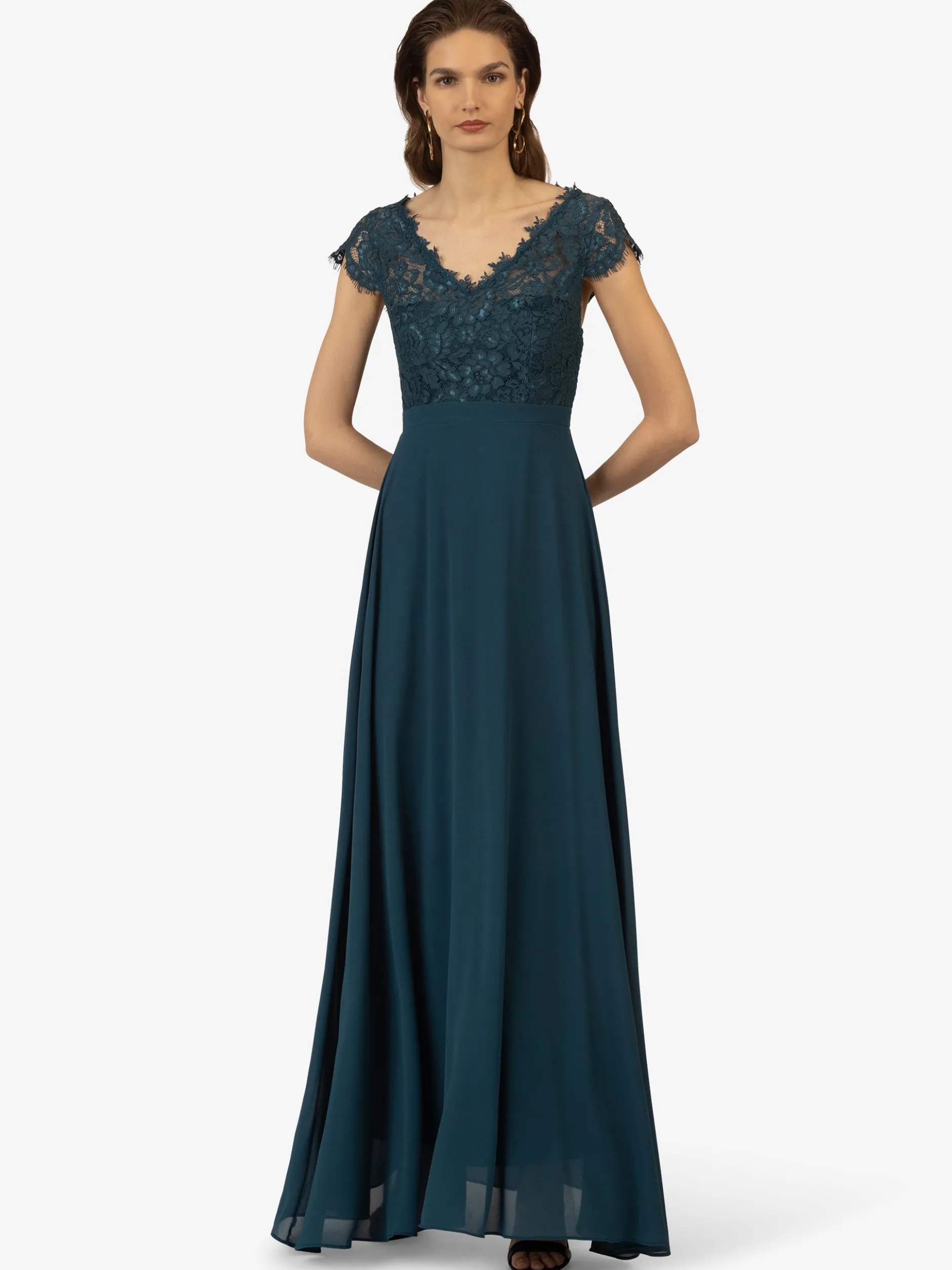 Kraimod Damen Abendkleid in petrol - Länge: lang