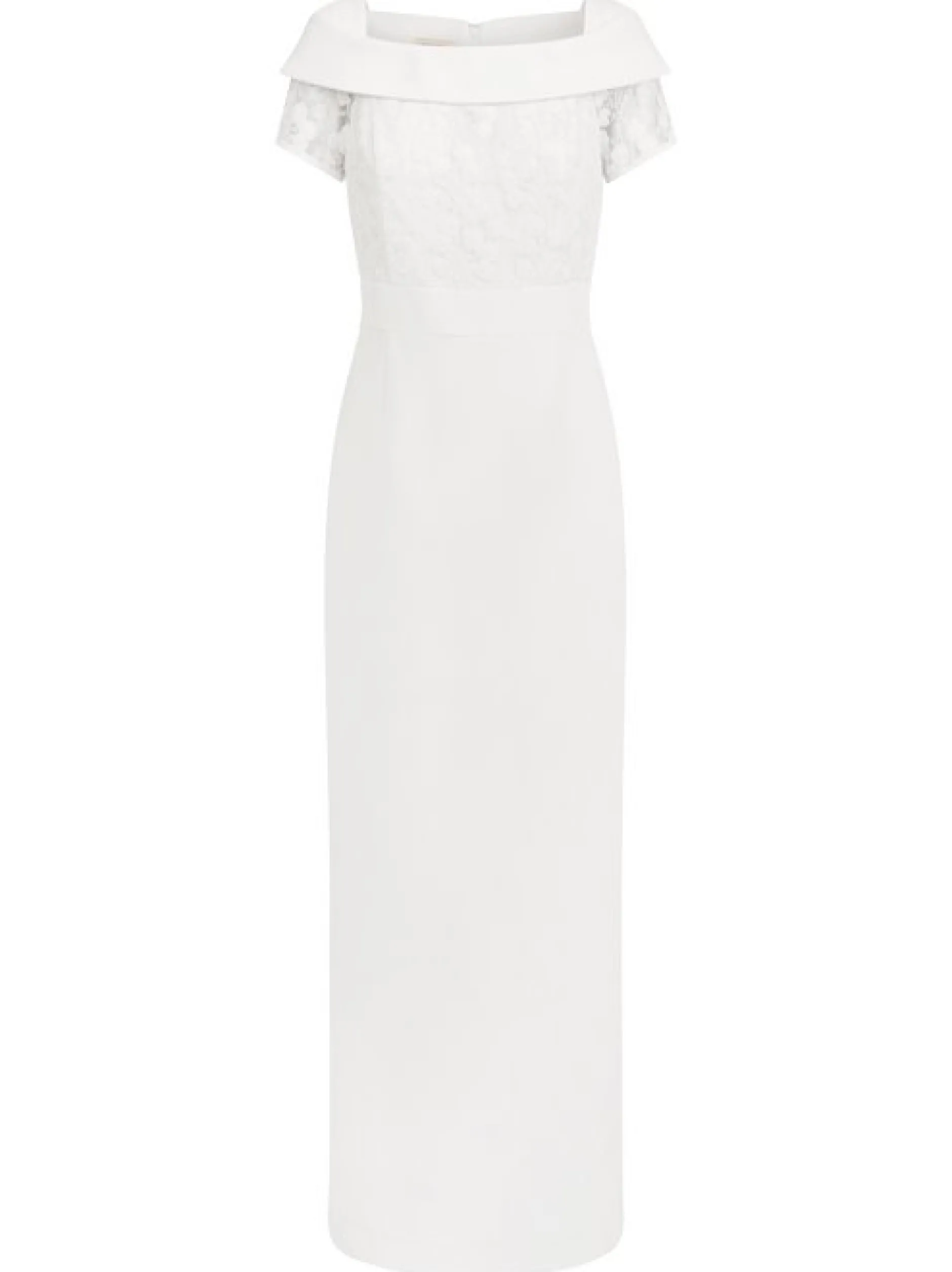 Kraimod Damen Abendkleid in weiß - Ausschnitt: Carmen