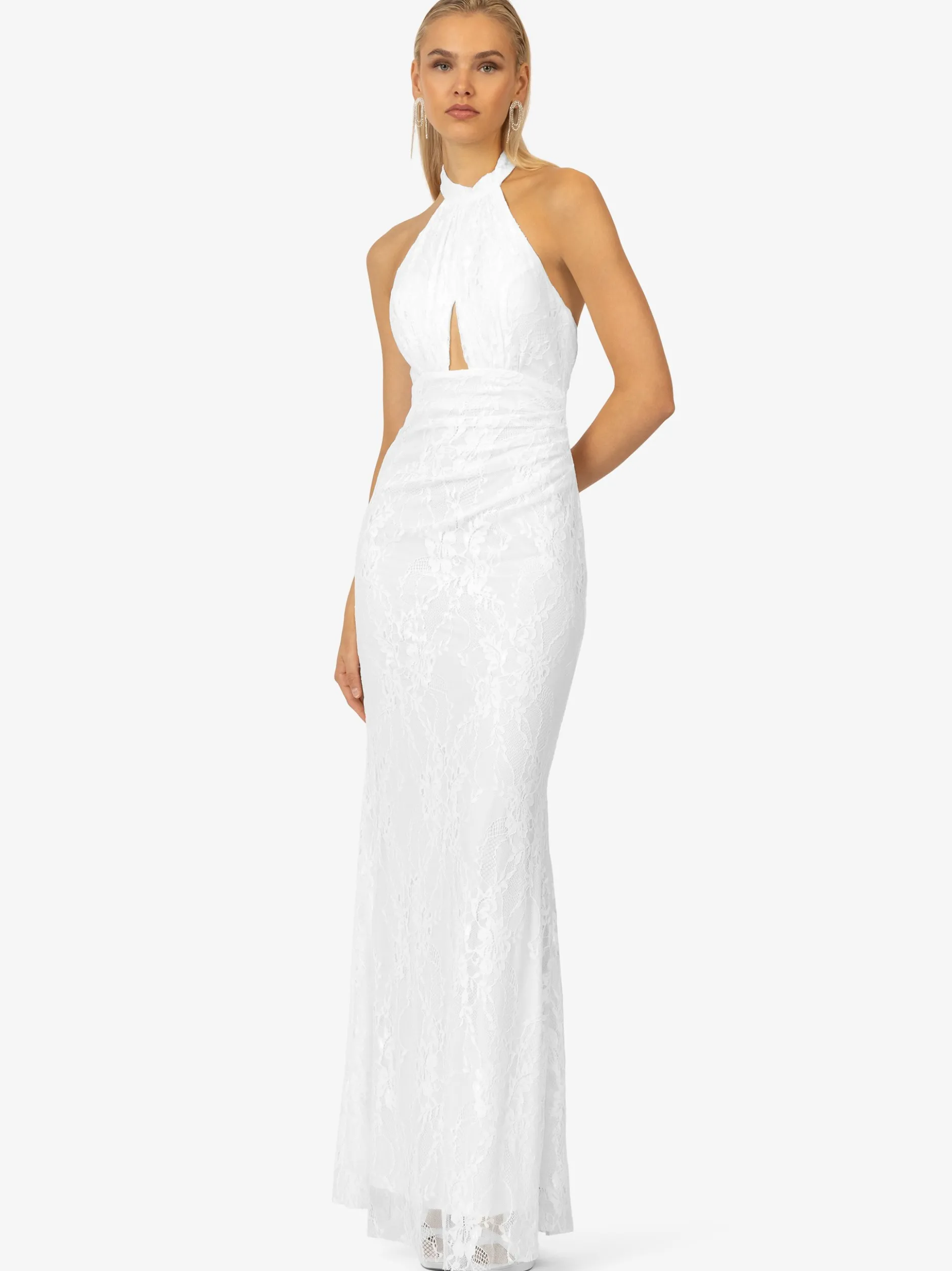 Kraimod Damen Abendkleid in weiß - Länge: lang