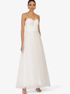 Kraimod Damen Abendkleid in weiß - Länge: lang