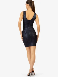 Kraimod Damen Bandage Kleid in marine - Länge: mittel