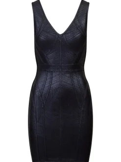 Kraimod Damen Bandage Kleid in marine - Länge: mittel