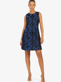 Kraimod Damen Cocktailkleid in blau schwarz