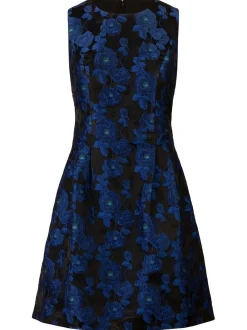 Kraimod Damen Cocktailkleid in blau schwarz