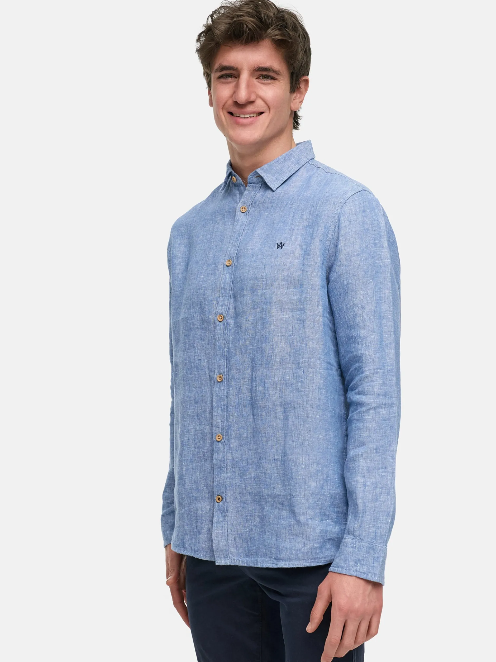 Kronstadt Herren Hemd Langarm - KSAyers in hellblau blau