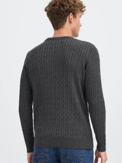 Kronstadt Herren Strickpullover - KSCall in anthrazit