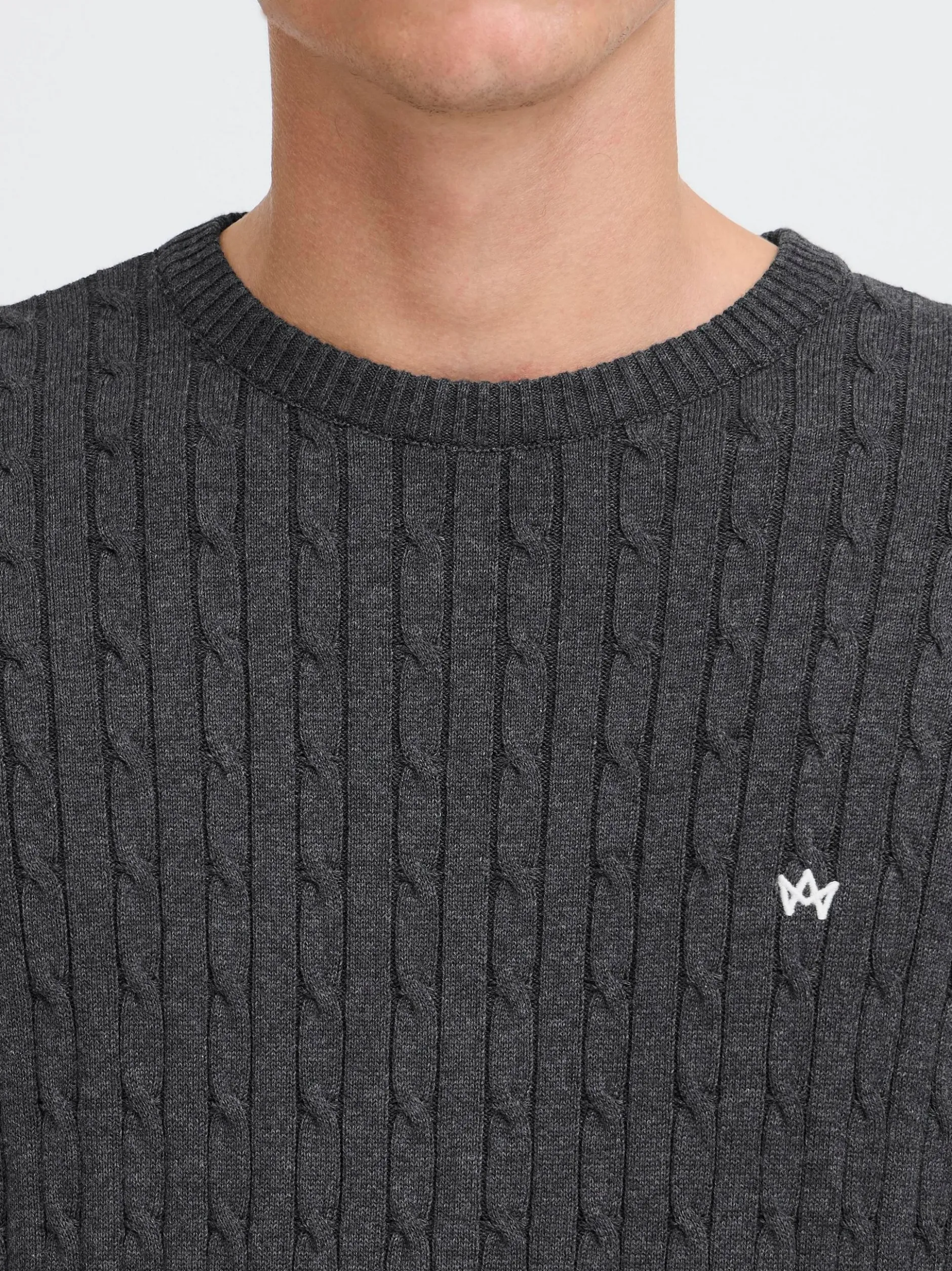 Kronstadt Herren Strickpullover - KSCall in anthrazit