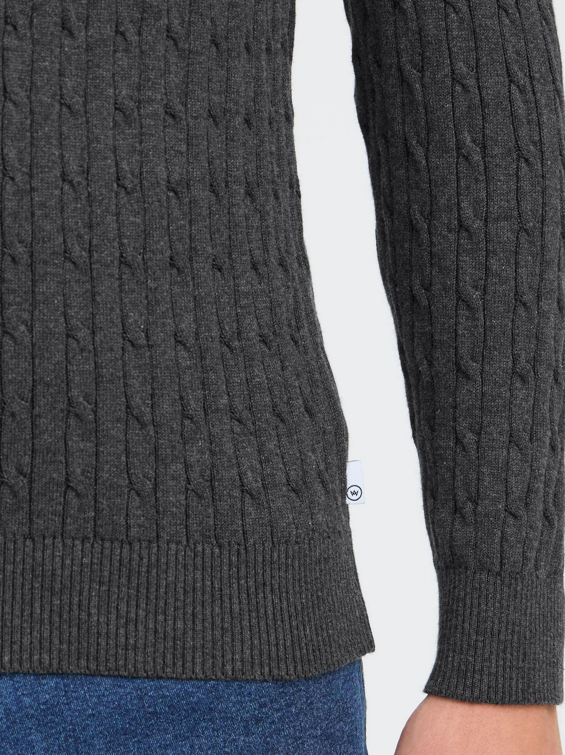 Kronstadt Herren Strickpullover - KSCall in anthrazit