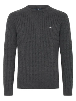 Kronstadt Herren Strickpullover - KSCall in anthrazit