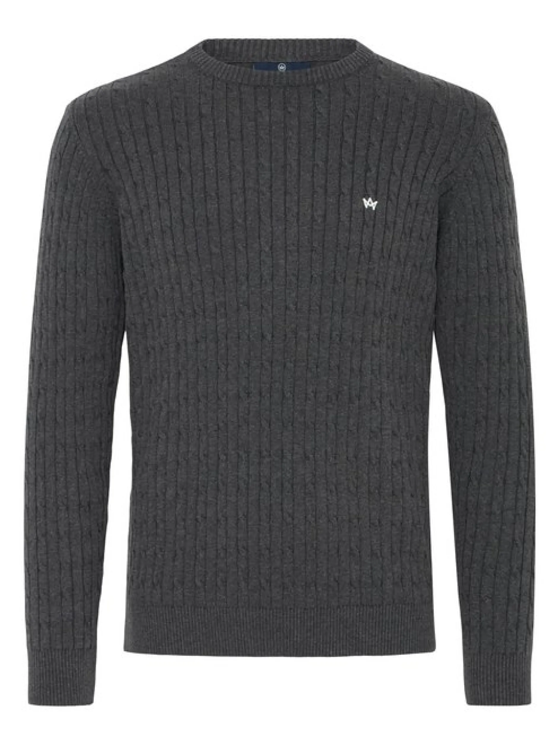 Kronstadt Herren Strickpullover - KSCall in anthrazit