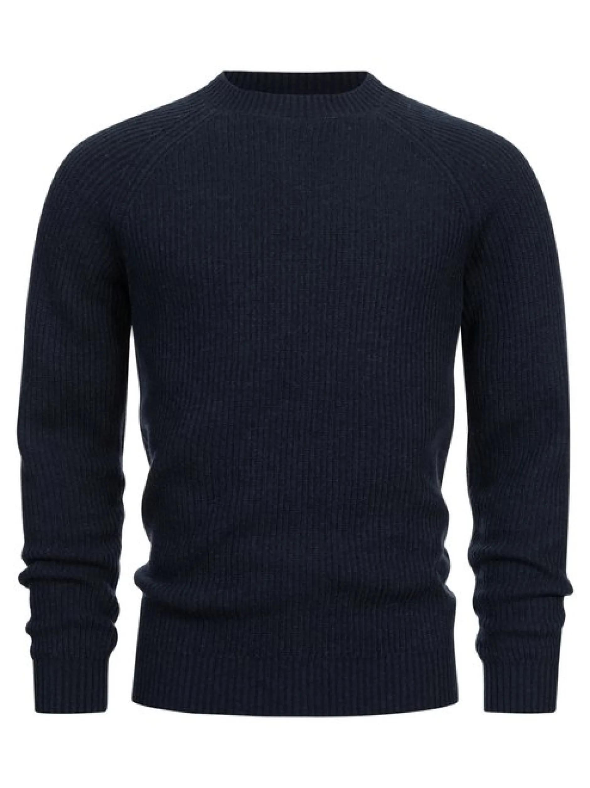 Kronstadt Herren Strickpullover - KSDorsey crew neck knit in blau
