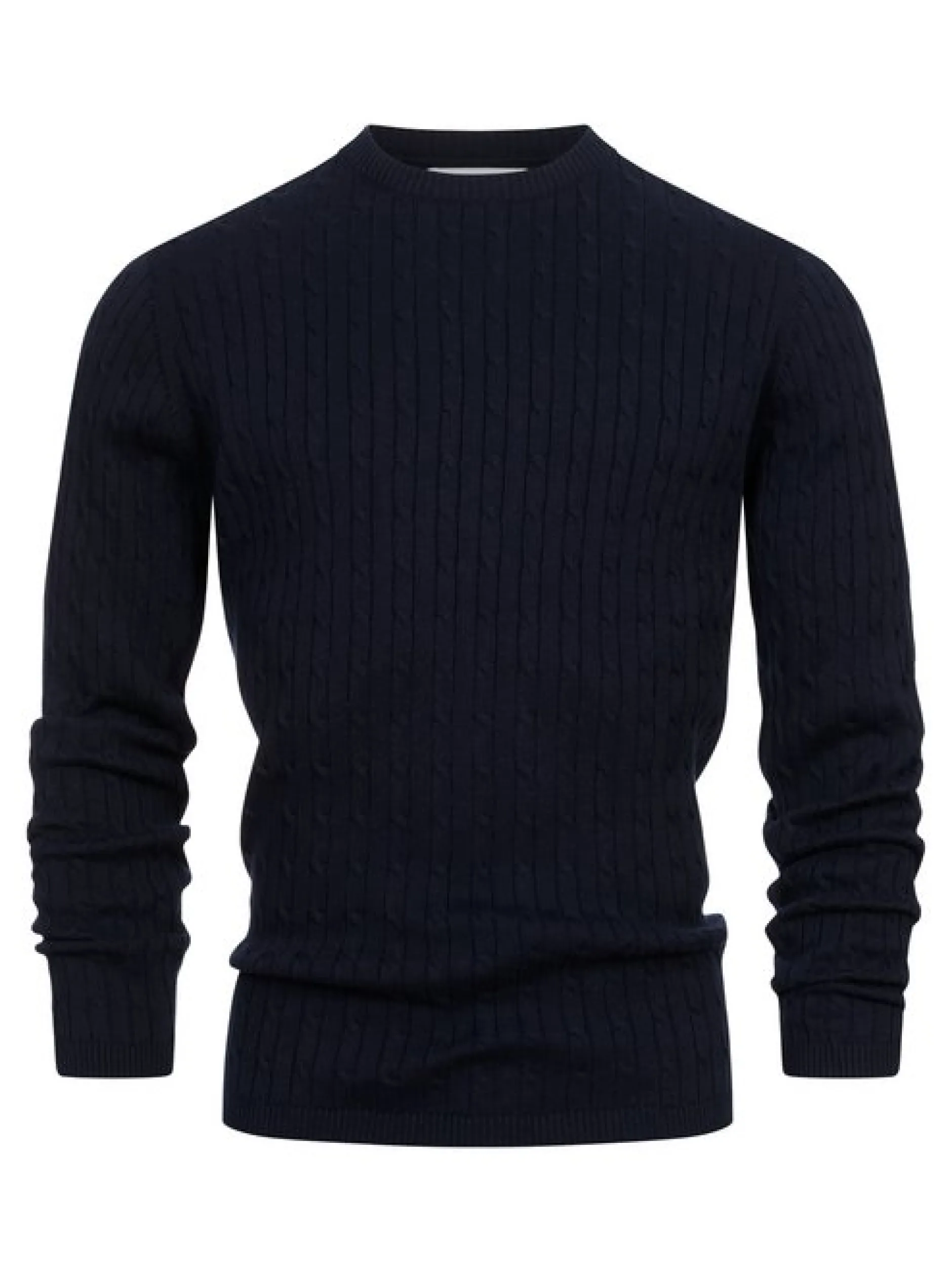 Kronstadt Herren Strickpullover - KSCable in blau