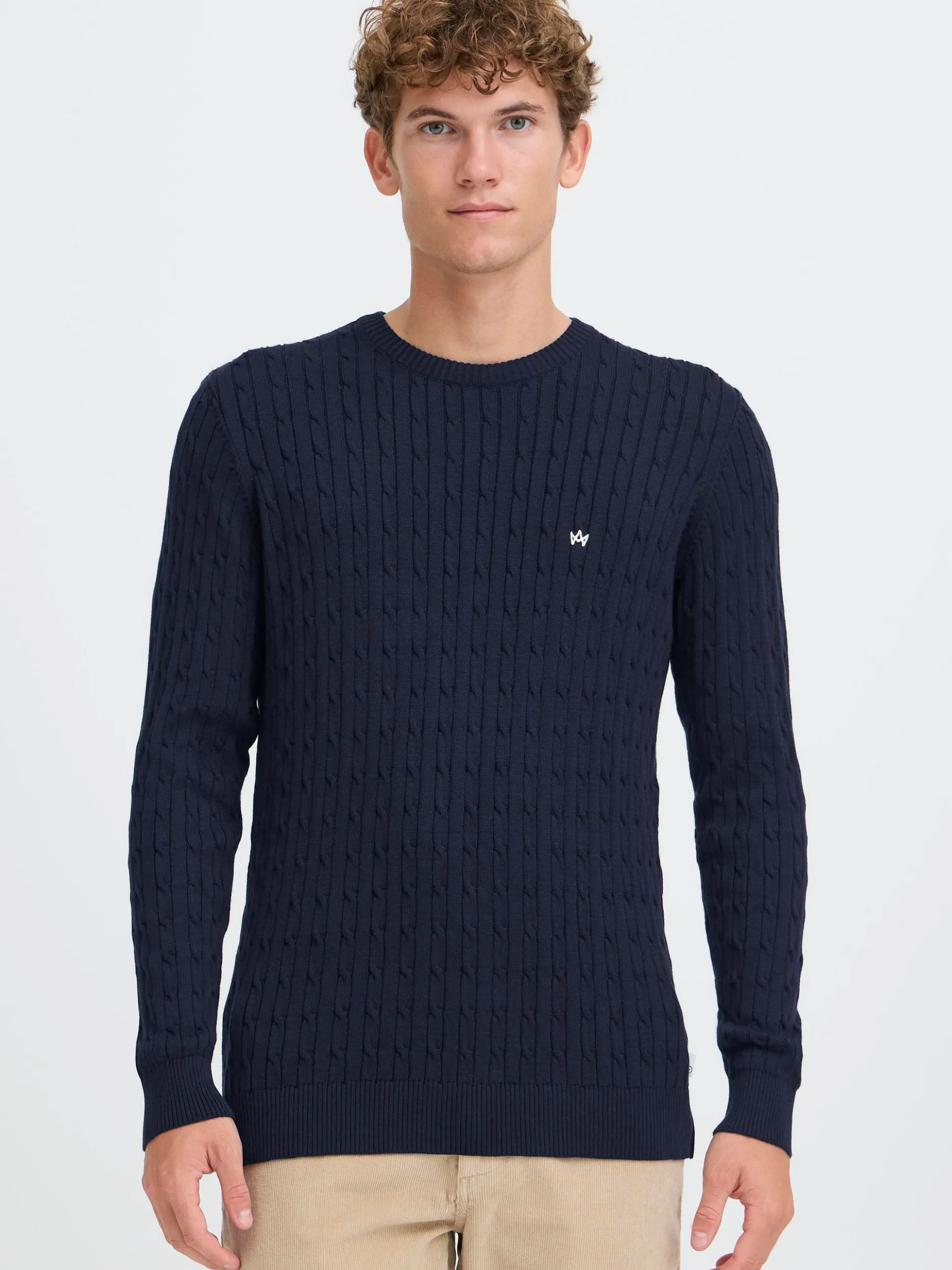 Kronstadt Herren Strickpullover - KSCall in blau