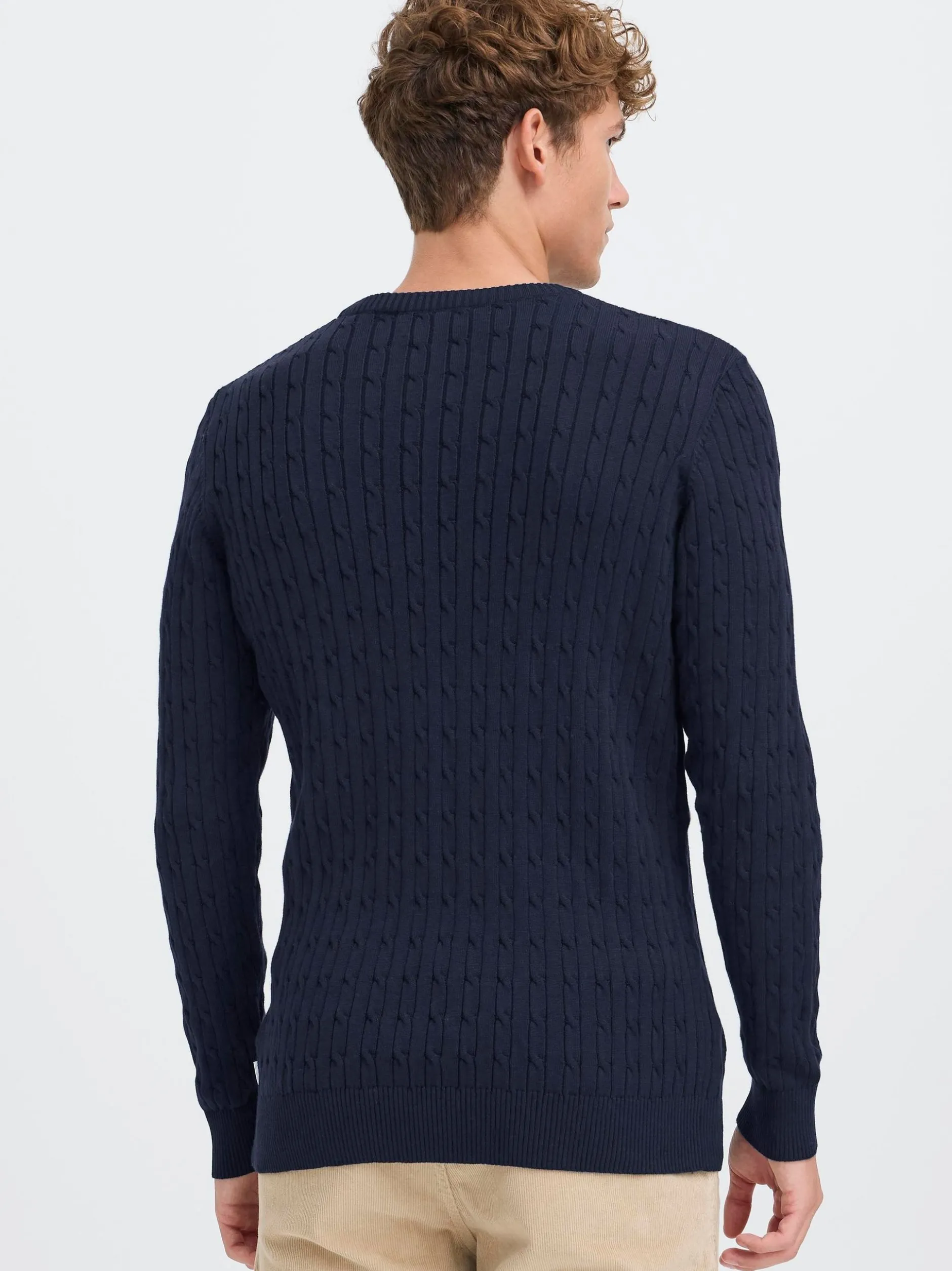 Kronstadt Herren Strickpullover - KSCall in blau