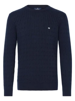 Kronstadt Herren Strickpullover - KSCall in blau