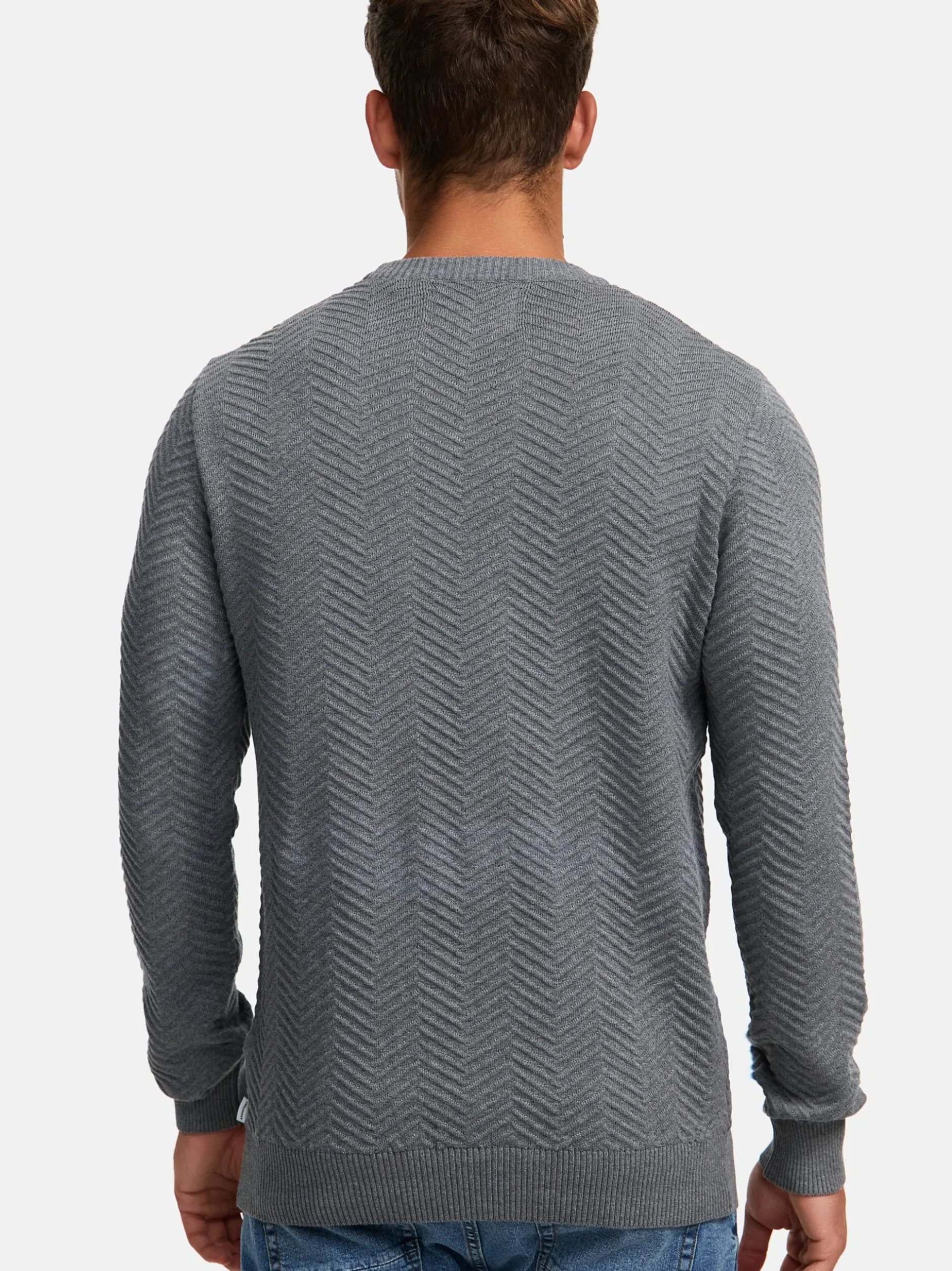 Kronstadt Herren Strickpullover - KSCarlo in hellgrau