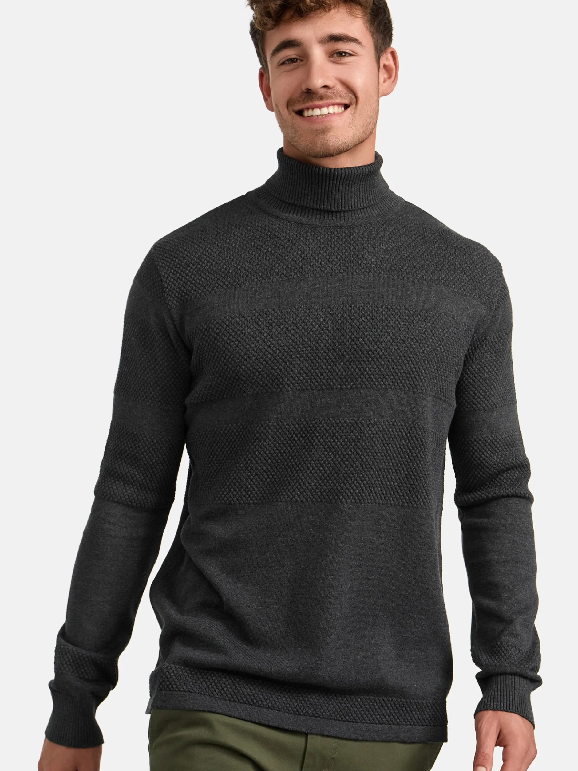 Kronstadt Herren Strickpullover - KSFisker in anthrazit
