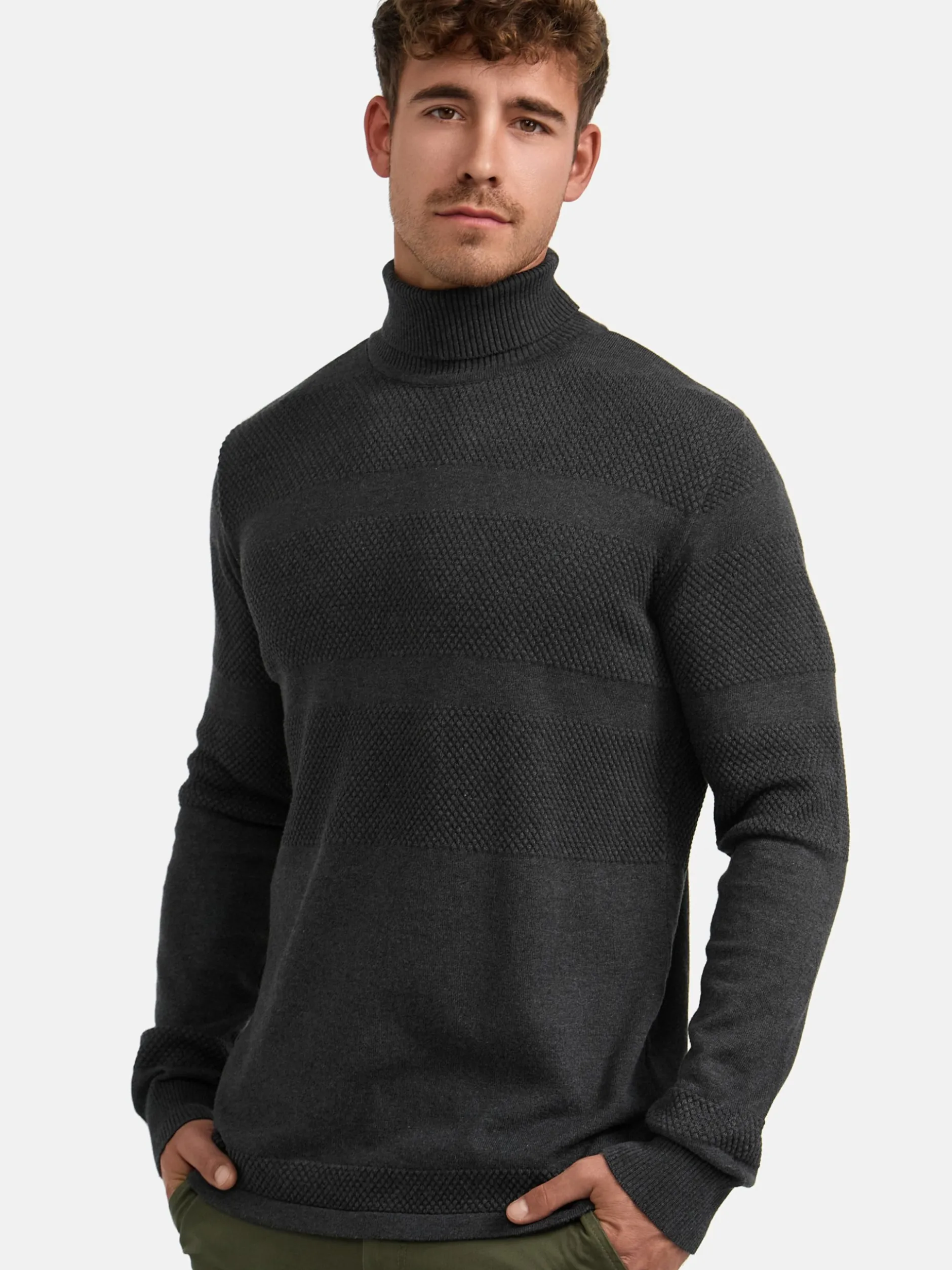 Kronstadt Herren Strickpullover - KSFisker in anthrazit