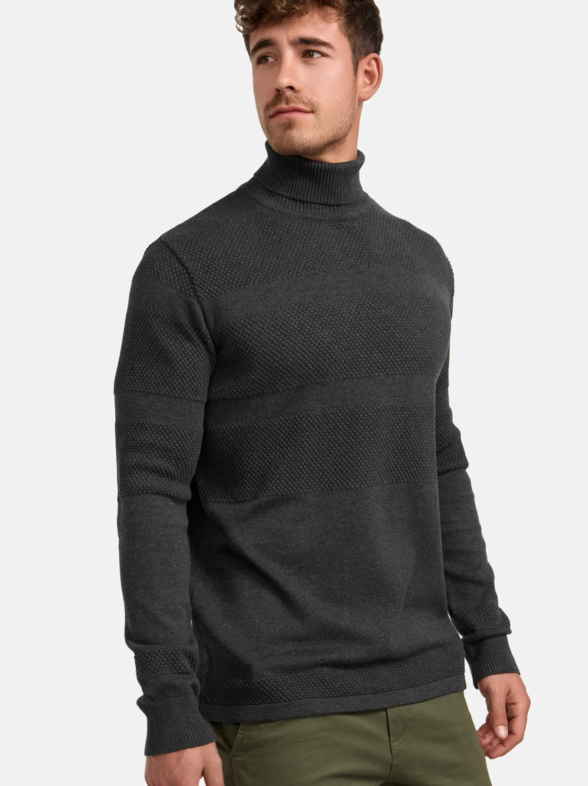 Kronstadt Herren Strickpullover - KSFisker in anthrazit