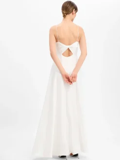 Laona Damen Abendkleid in ecru - Ärmel: ohne Arm