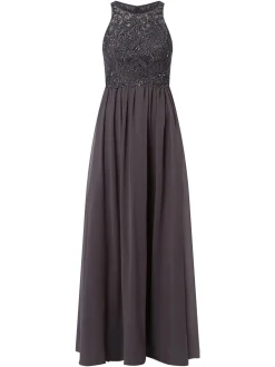 Laona Damen Abendkleid in grau - Ausschnitt: Rundhals