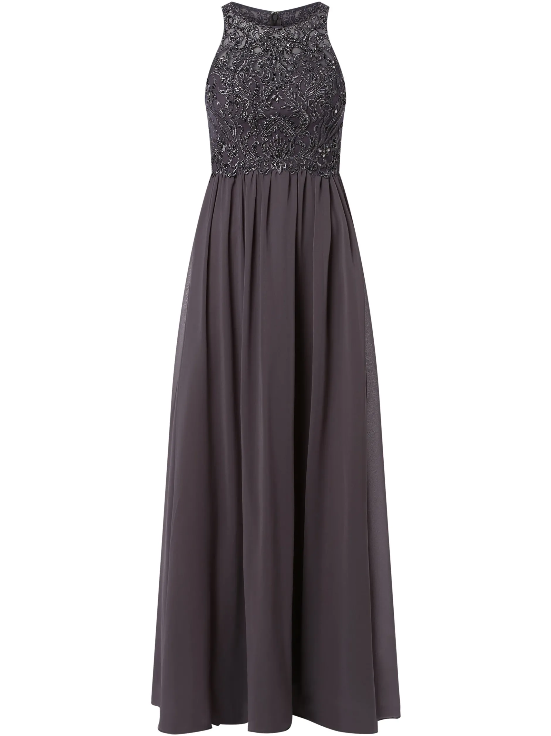 Laona Damen Abendkleid in grau - Ausschnitt: Rundhals