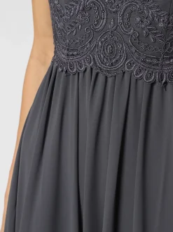 Laona Damen Abendkleid in grau blau - Länge: lang