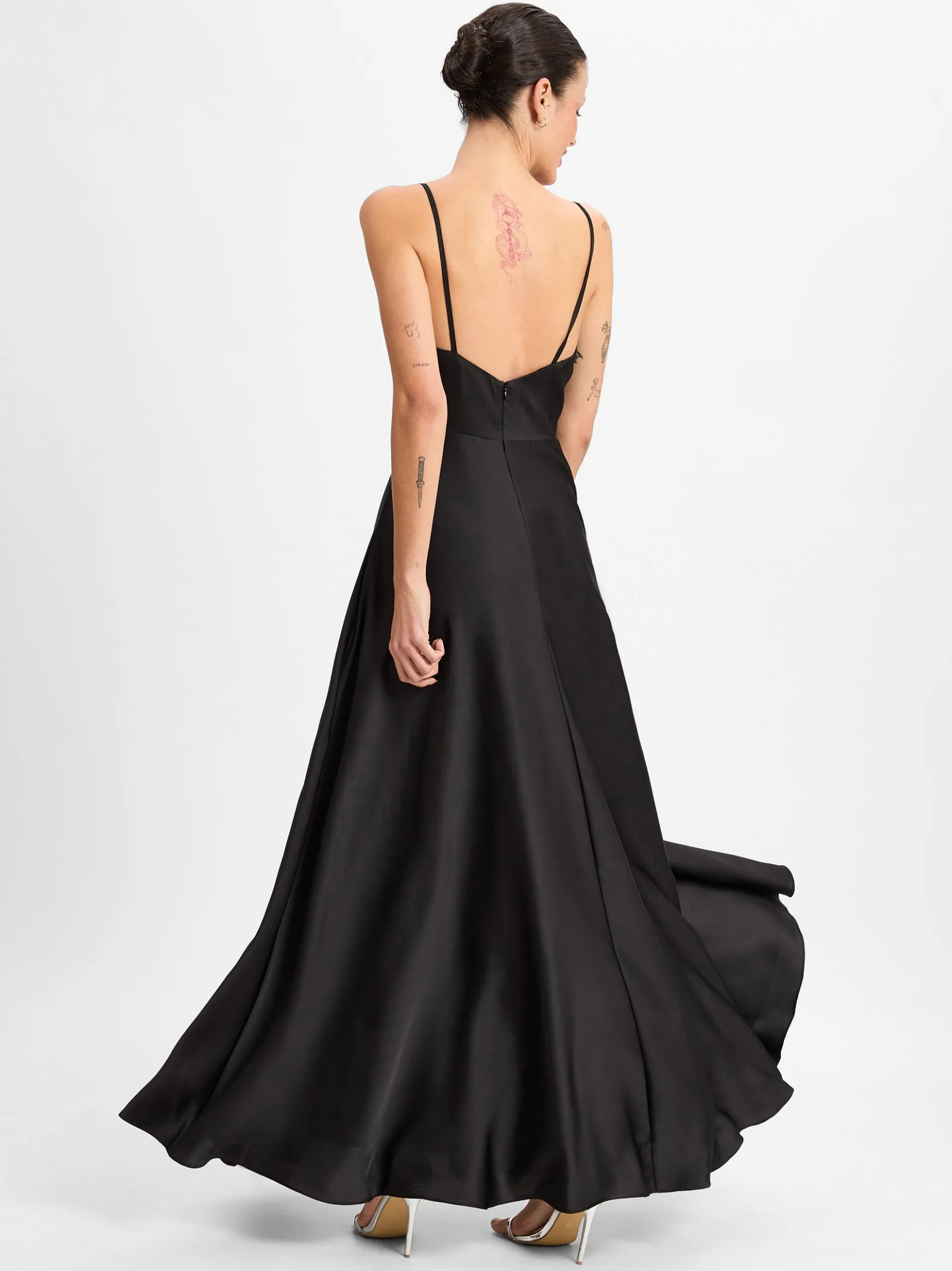 Laona Damen Abendkleid in schwarz - Ärmel: ohne Arm
