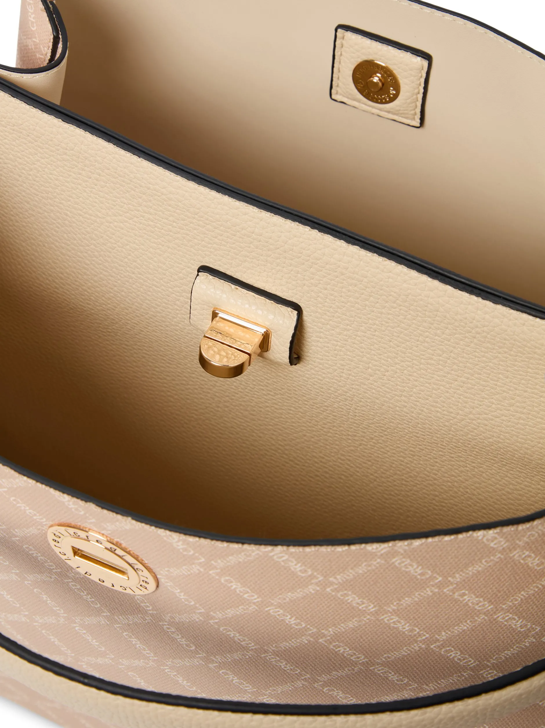 L.Credi Damen Handtasche - Filiberta in melange ecru