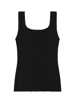 Lee Damen Top - Knitted in schwarz - Ärmel: ohne Arm