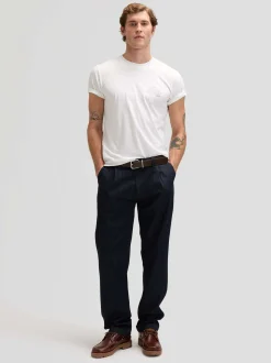Lee Herren Chinohose - Pleated in rinsed