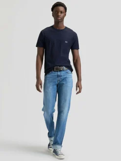 Lee Herren T-Shirt in marine - Ausschnitt: Rundhals