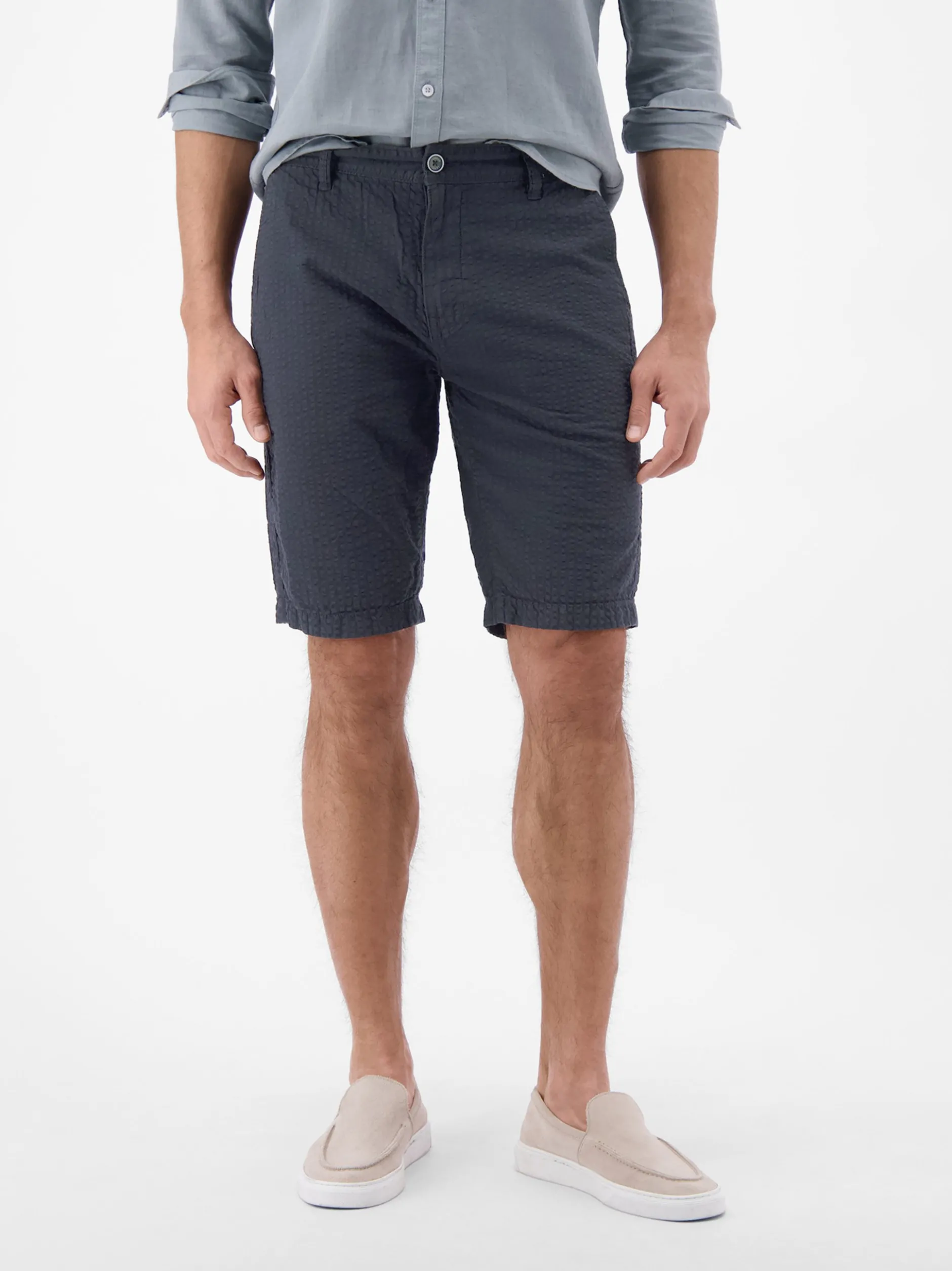 LERROS Herren Chinoshorts in blau