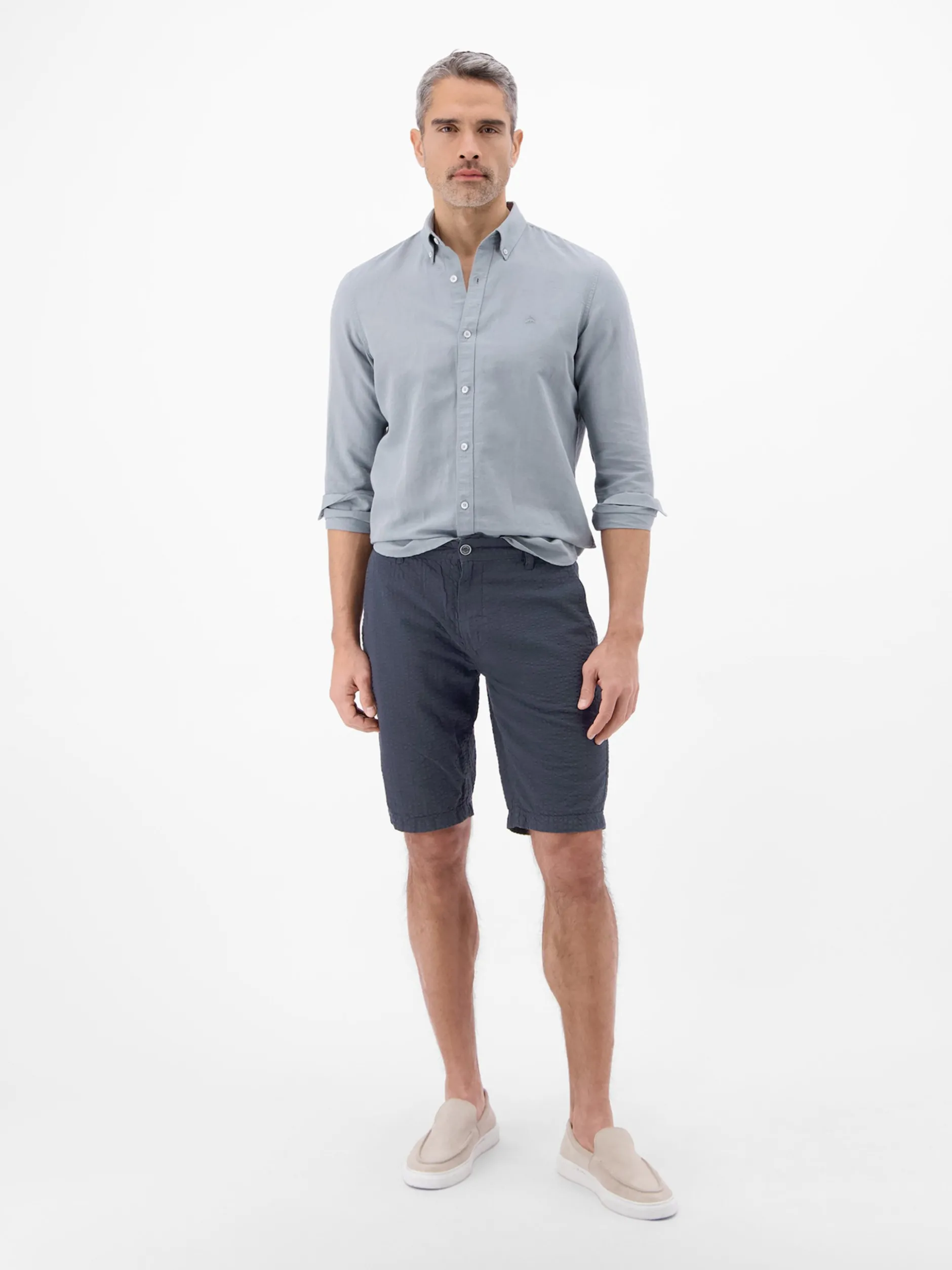 LERROS Herren Chinoshorts in blau