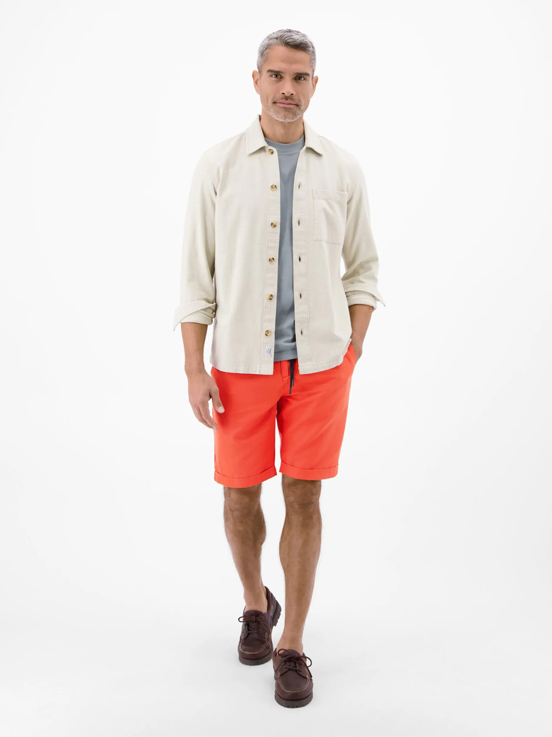 LERROS Herren Chinoshorts in rot