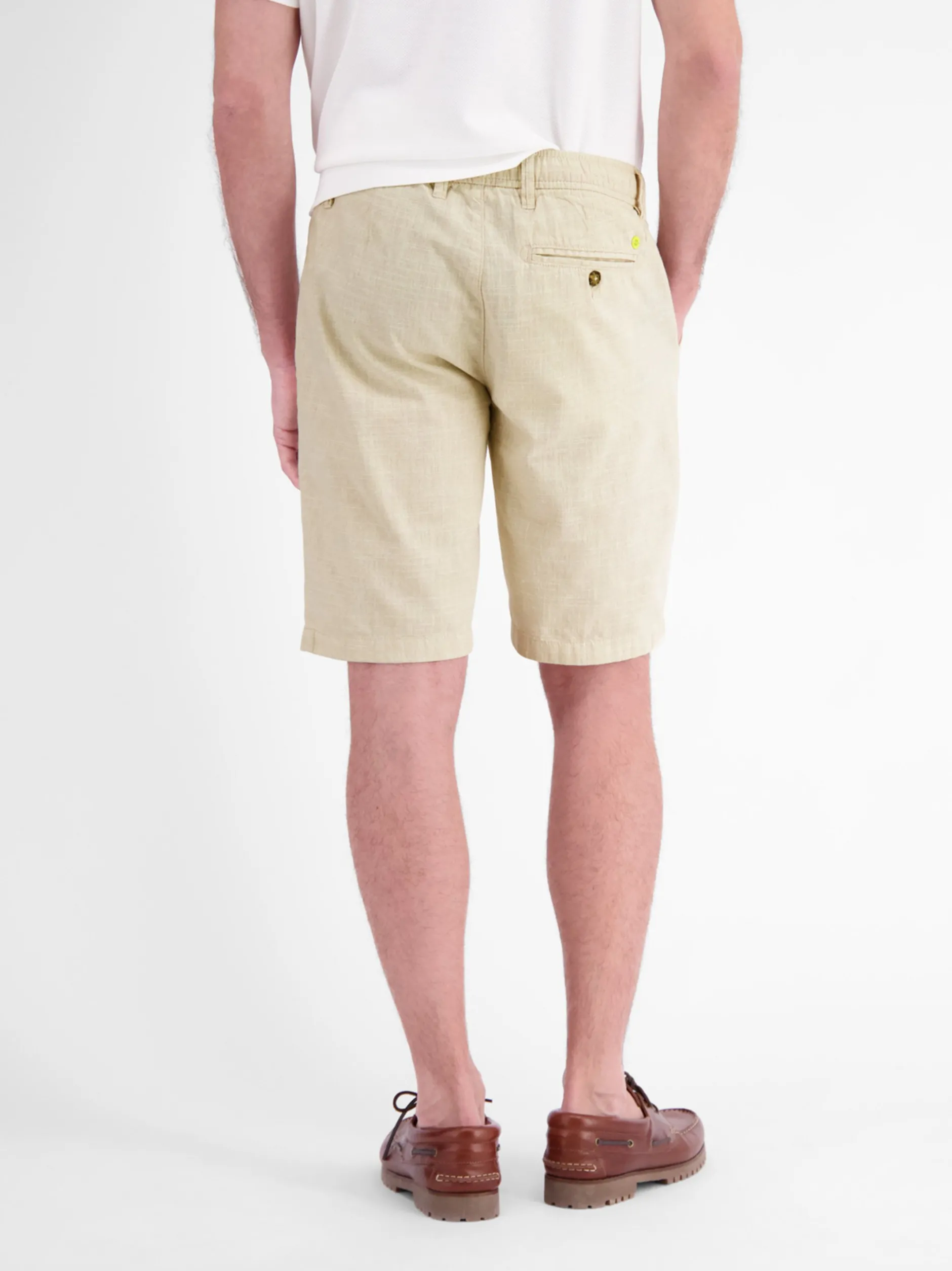 LERROS Herren Chinoshorts in weiß