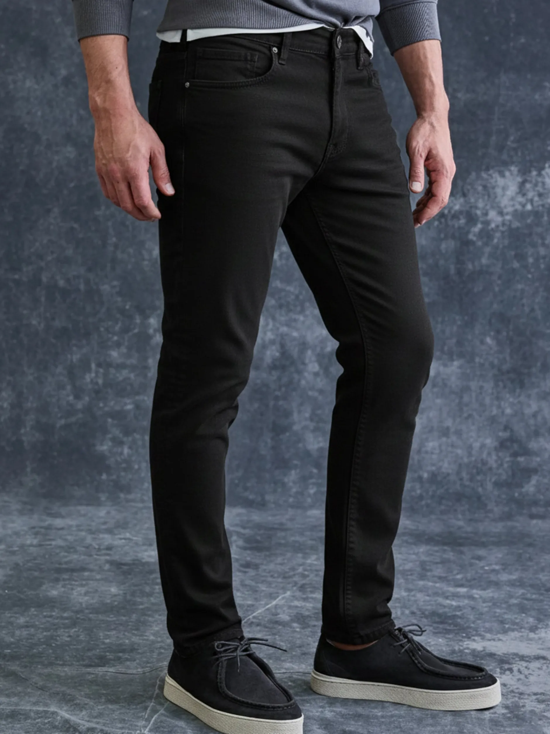 LERROS Herren Jeans Relaxed Fit in schwarz