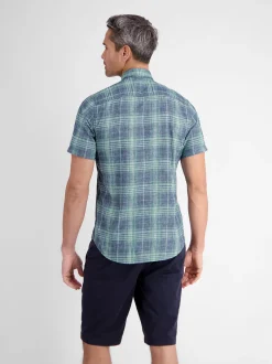 LERROS Herren Kurzarmhemd in blau